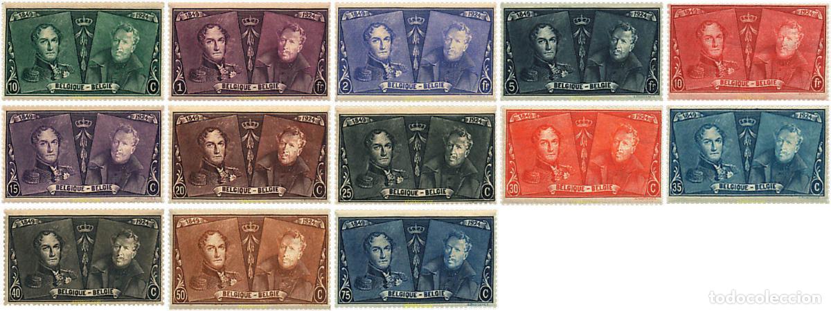 Sellos: 290943 HINGED BELGICA 1925 75 ANIVERSARIO DEL SELLO. REYES LEOPOLDO I Y ALBERTO I