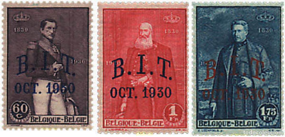 Sellos: 290966 HINGED BELGICA 1930 50 REUNION DE LA OFICINA INTERNACIONAL DEL TRABAJO