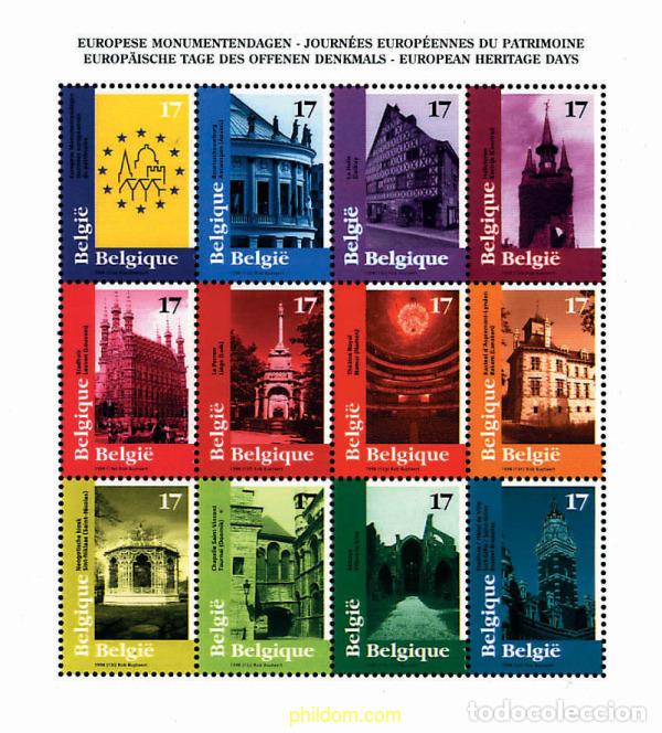 Sellos: 246008 MNH BELGICA 1998 JORNADAS EUROPEAS DEL PATRIMONIO