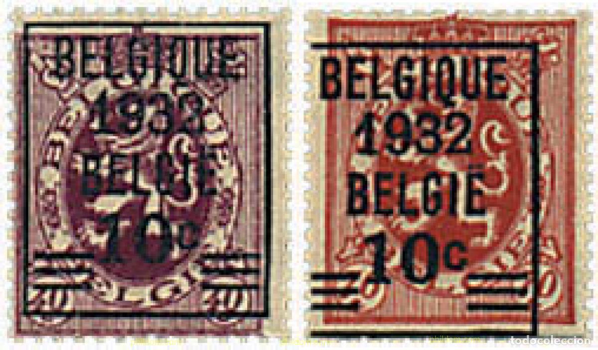 Sellos: 290971 HINGED BELGICA 1932 LEON HERALDICO