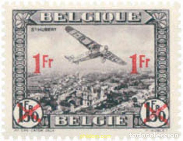 Sellos: 291764 HINGED BELGICA 1935 AVION SOBREVOLANDO DIVERSAS CIUDADES