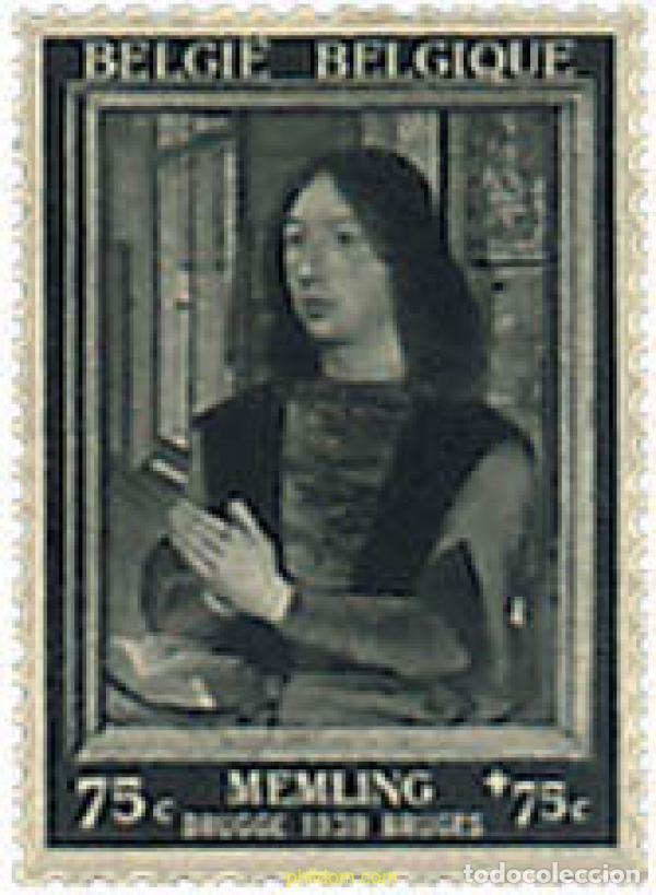 Sellos: 84001 MNH BELGICA 1939 EXPOSICION DE PINTURAS DE H. MEMLING EN BRUJAS