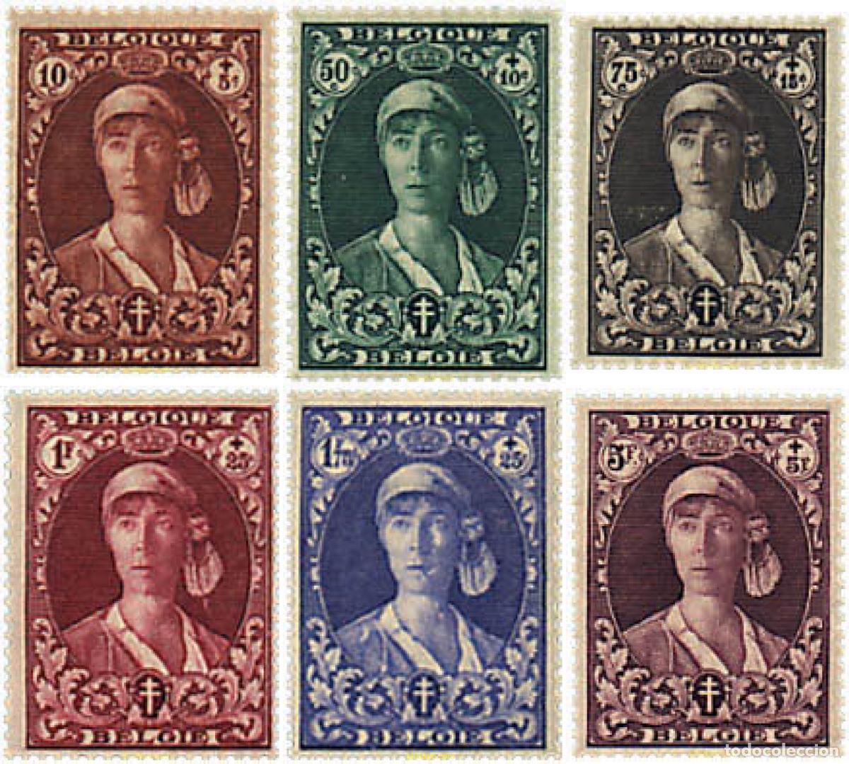 Sellos: 622672 HINGED BELGICA 1931 ANTITUBERCULOSIS. REINA ISABEL