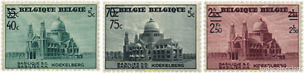 Sellos: 291002 HINGED BELGICA 1938 PRO BASILICA DE KOEKELBERG
