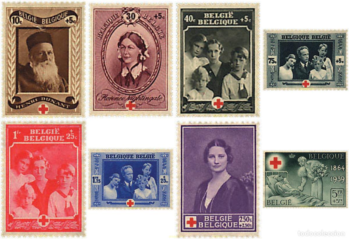 Sellos: 622539 HINGED BELGICA 1939 75 ANIVERSARIO DE LA CRUZ ROJA INTERNACIONAL