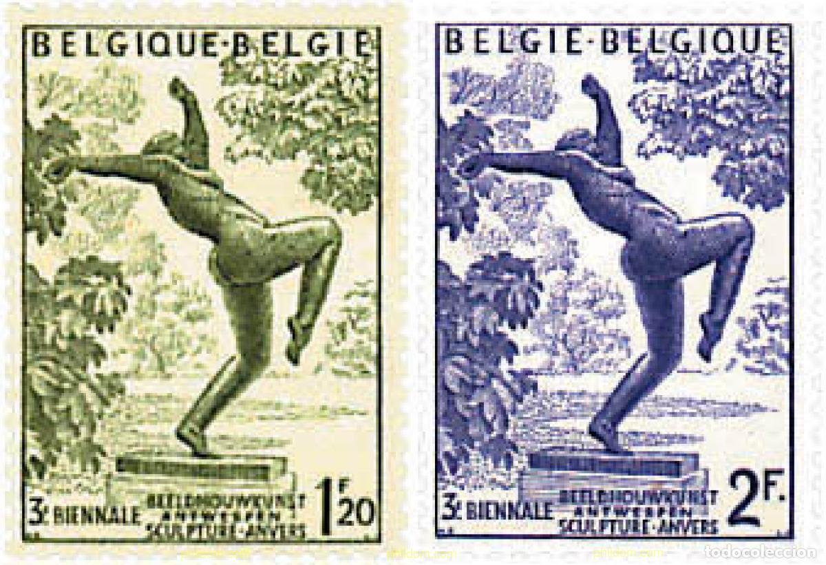 Timbres: 199839 HINGED BELGICA 1955 BIENAL DE ESCULTURA DEL PARQUE MIDDELHEIM EN AMBERES