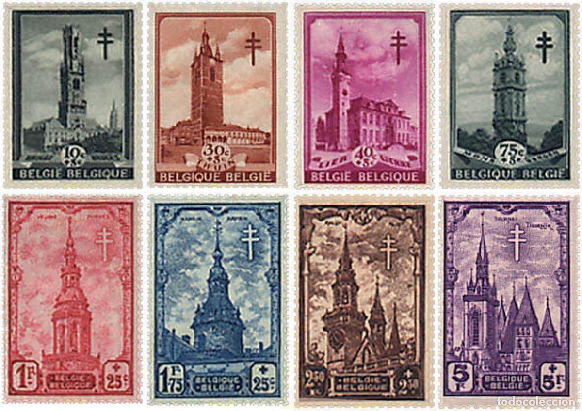 Timbres: 622448 HINGED BELGICA 1939 ANTITUBERCULOSIS. CAMPANARIOS Y TORRES