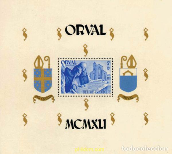 Timbres: 286951 MNH BELGICA 1941 PRO RECONSTRUCCION DE LA BASILICA DE ORVAL