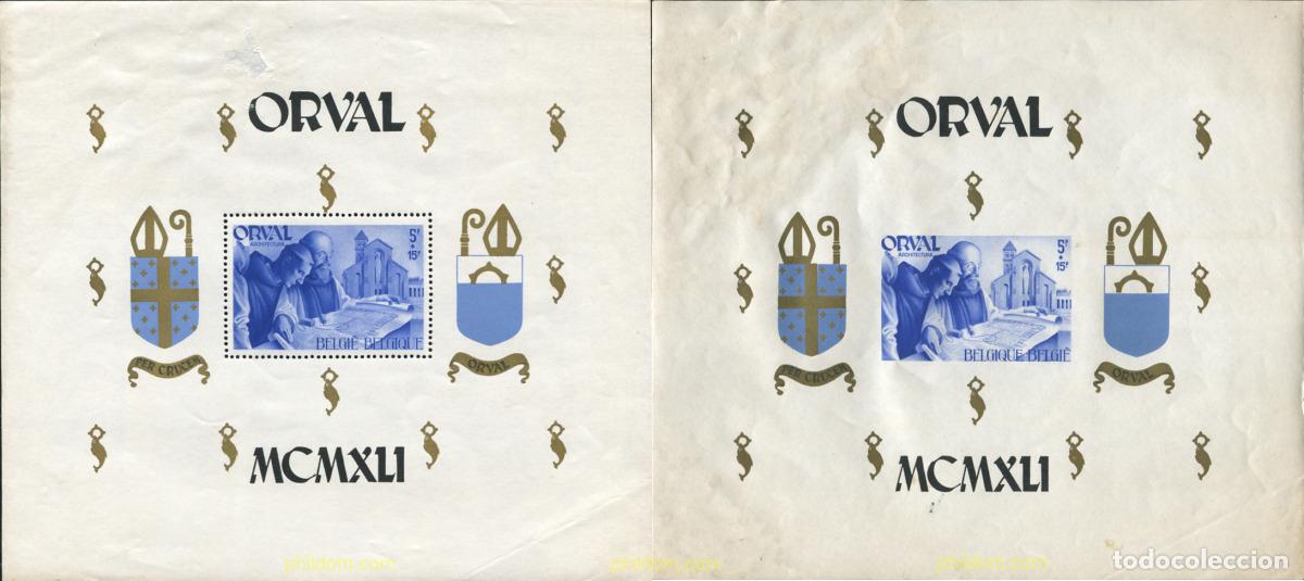 Timbres: 622444 HINGED BELGICA 1941 PRO RECONSTRUCCION DE LA BASILICA DE ORVAL