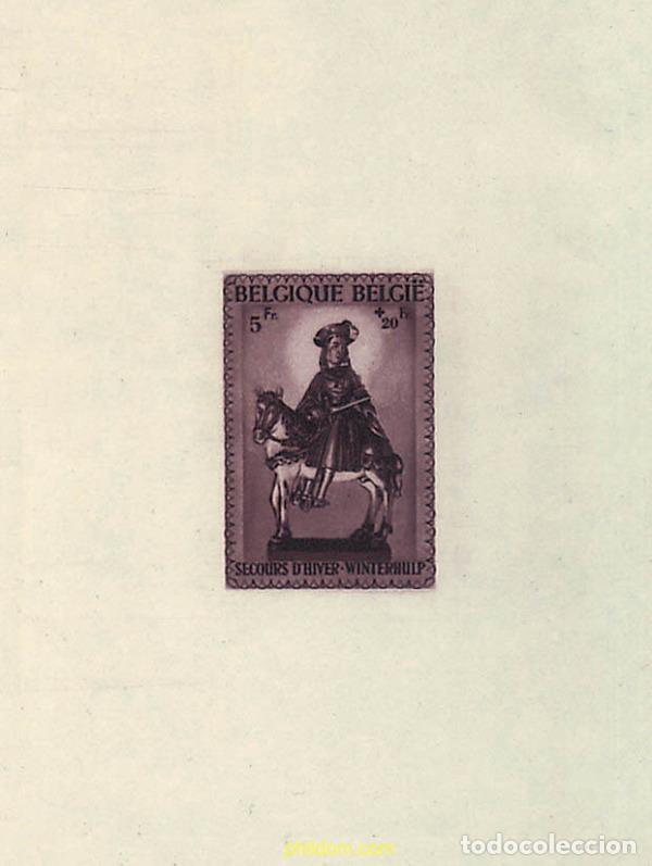 Timbres: 233520 MNH BELGICA 1942 AUXILIOS DE INVIERNO. ESTATUILLAS DE SAN MARTIN DE COLECCIONES PARTICULARES