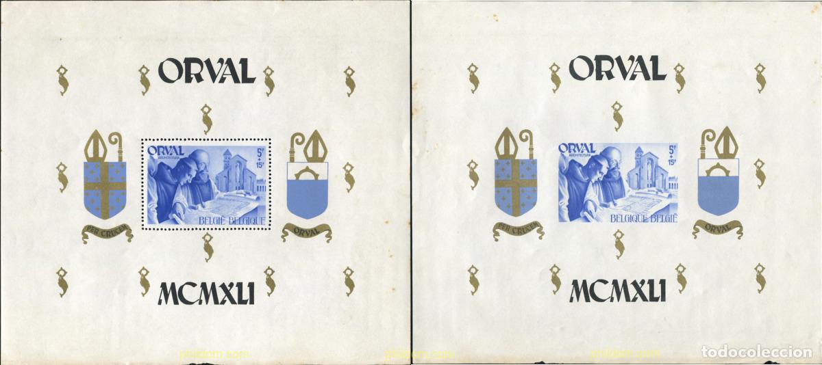 Timbres: 665577 HINGED BELGICA 1941 PRO RECONSTRUCCION DE LA BASILICA DE ORVAL