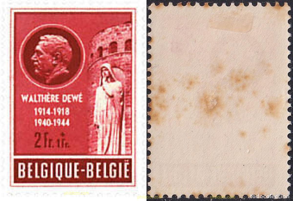 Timbres: 291039 HINGED BELGICA 1953 PRO MONUMENTO EN MEMORIA DE W. DEWE, HEROE DE LA RESISTENCIA