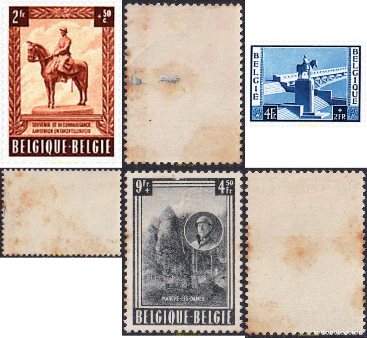Timbres: 291052 HINGED BELGICA 1954 MONUMENTO EN MEMORIA DEL REY ALBERTO I Y 20 ANIVERSARIO DE SU MUERTE