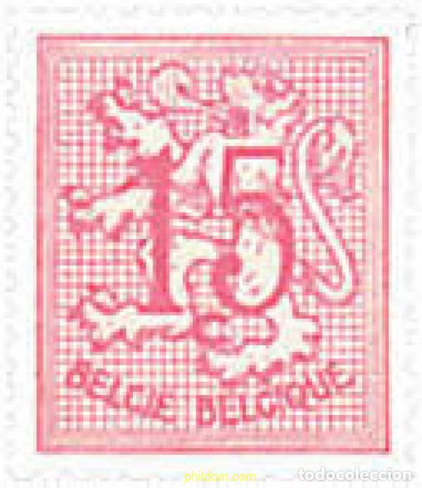Timbres: 245507 MNH BELGICA 1957 CIFRA SOBRE LEON HERALDICO