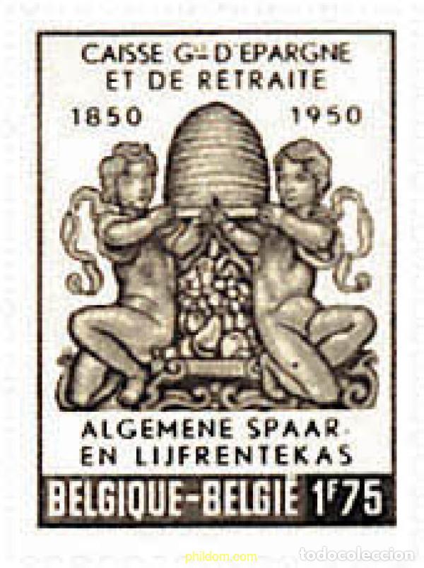 Sellos: 77755 MNH BELGICA 1950 CENTENARIO DE LA CAJA GENERAL DE AHORRO Y PENSIONES