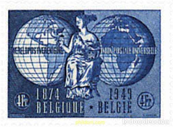 Sellos: 370607 HINGED BELGICA 1949 75 ANIVERSARIO DE LA UNION POSTAL UNIVERSAL