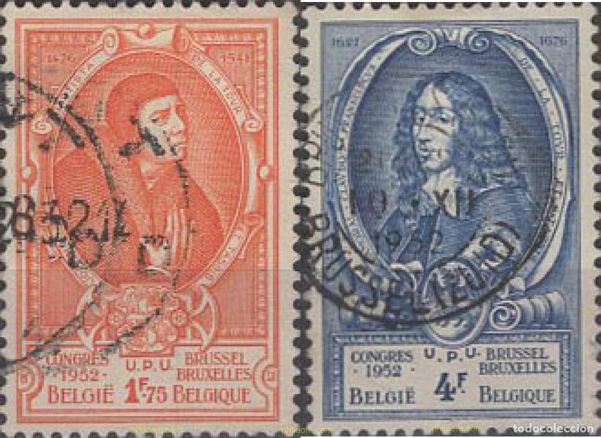 Sellos: 660600 USED BELGICA 1952 13 CONGRESO DE LA UPU EN BRUSELAS. FAMILIA TOUR ET TASSIS