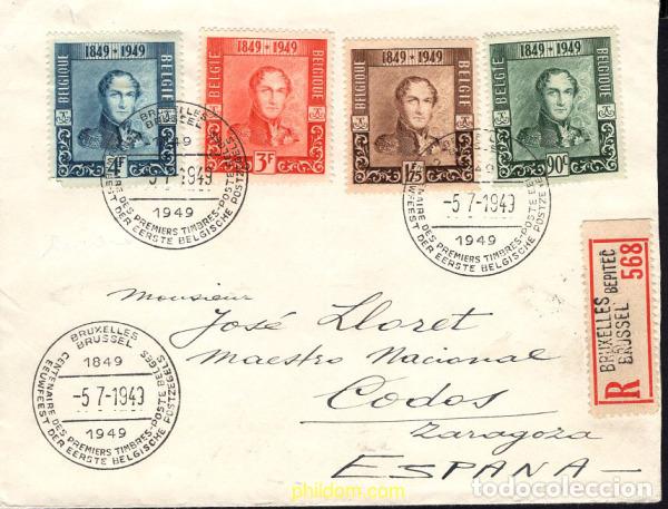 Sellos: 428049 MNH BELGICA 1949 CENTENARIO DEL PRIMER SELLO BELGA