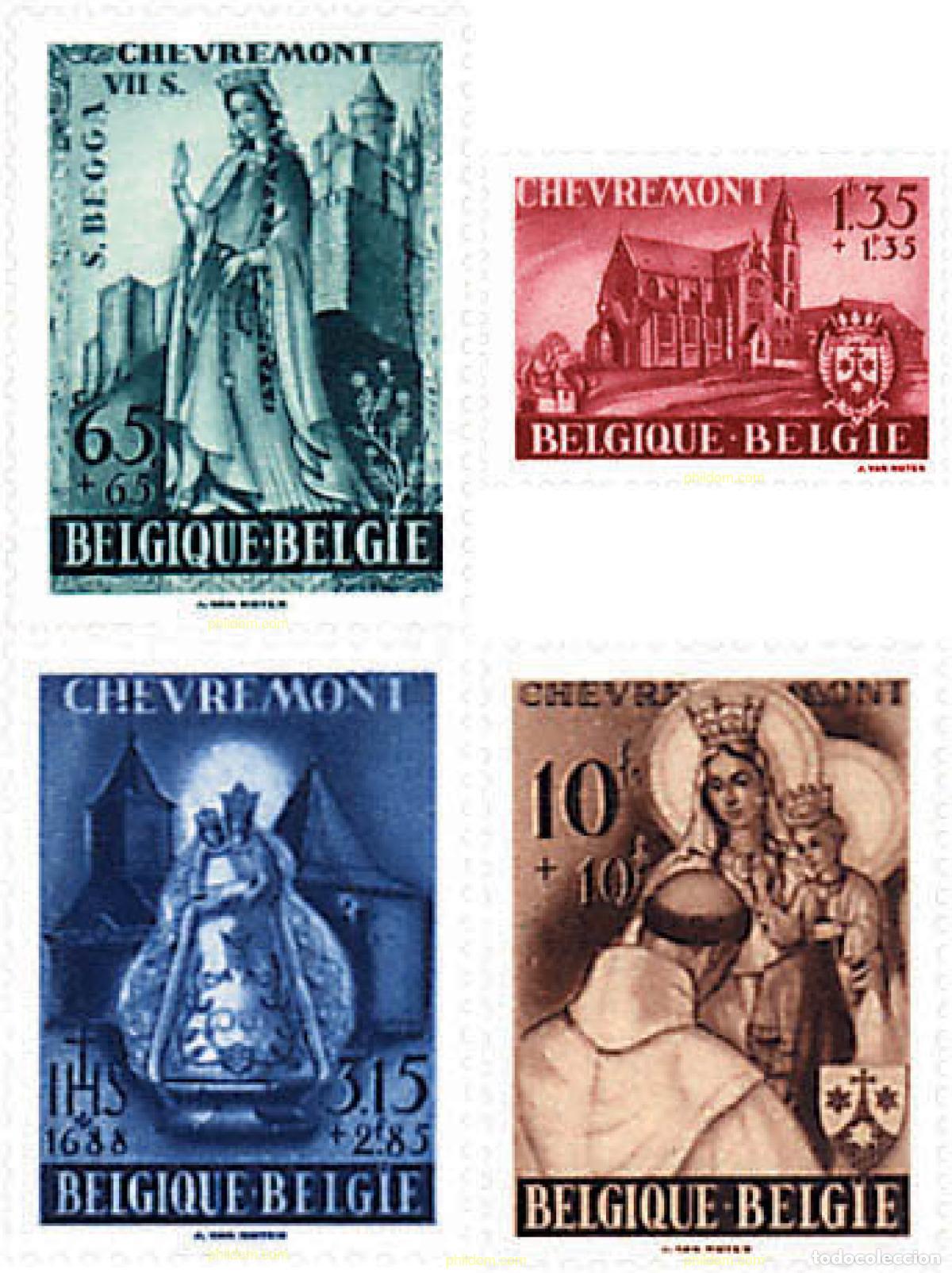 Sellos: 199834 HINGED BELGICA 1948 PRO BASILICA DE CHEVREMONT
