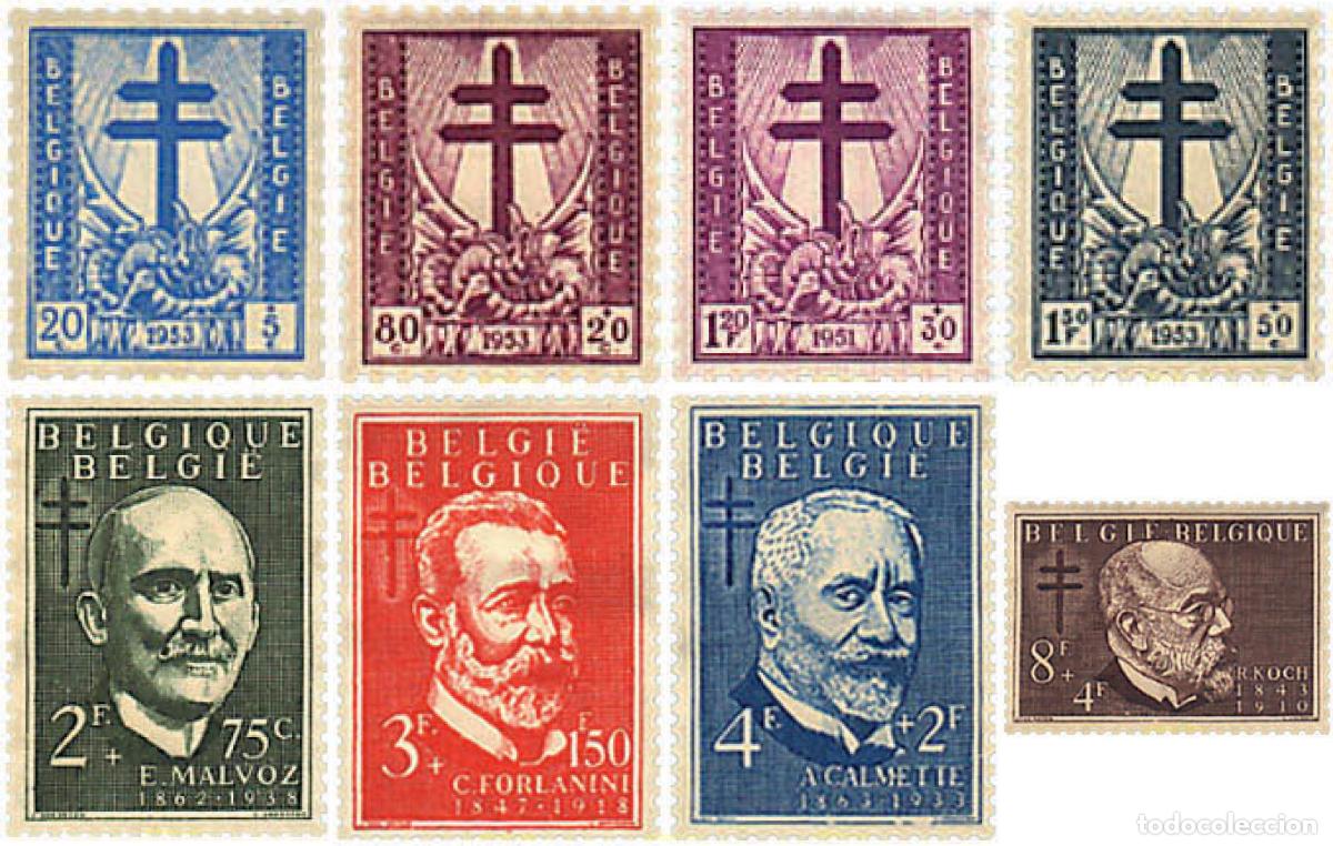 Sellos: 291049 MNH BELGICA 1953 ANTITUBERCULOSIS