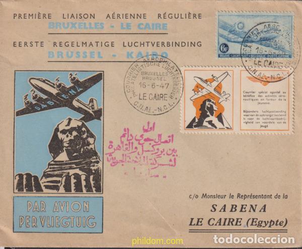 Sellos: 626794 MNH BELGICA 1946 AVION