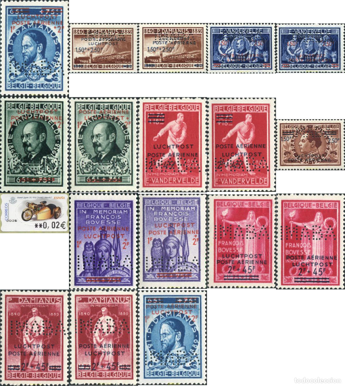 Sellos: 116292 MNH BELGICA 1947 CIPEX. EXPOSICION FILATELICA INTERNACIONAL DE NUEVA YORK DEL CENTENARIO DEL