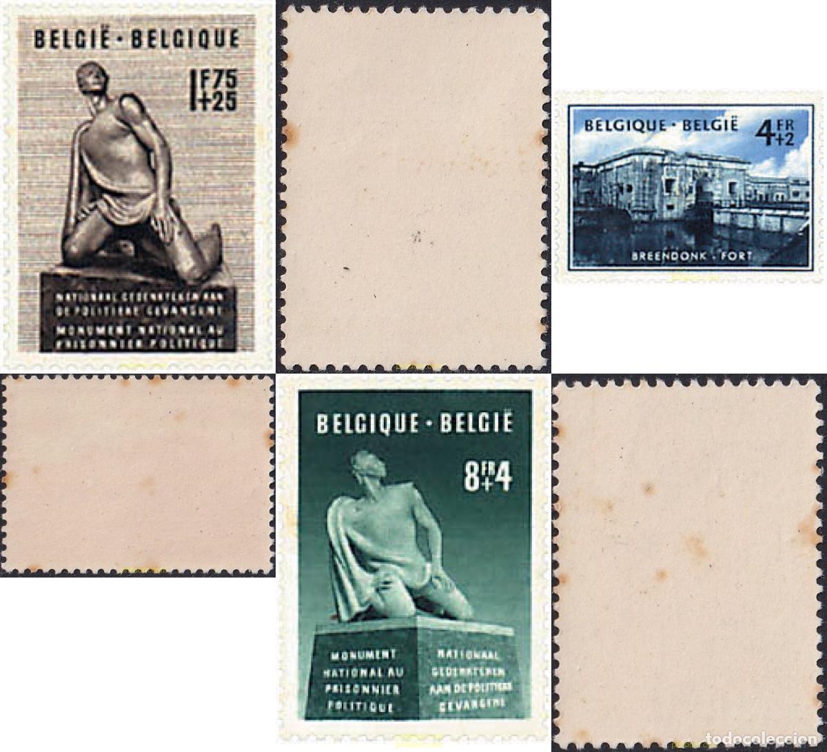Sellos: 291032 MNH BELGICA 1951 PRO MONUMENTO NACIONAL AL PRISIONERO POLITICO