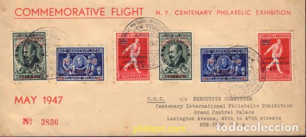 Sellos: 588517 MNH BELGICA 1947 CIPEX. EXPOSICION FILATELICA INTERNACIONAL DE NUEVA YORK DEL CENTENARIO DEL