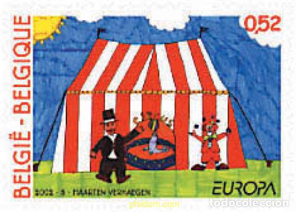 Sellos: 87995 MNH BELGICA 2002 EUROPA CEPT 2002 - EL CIRCO