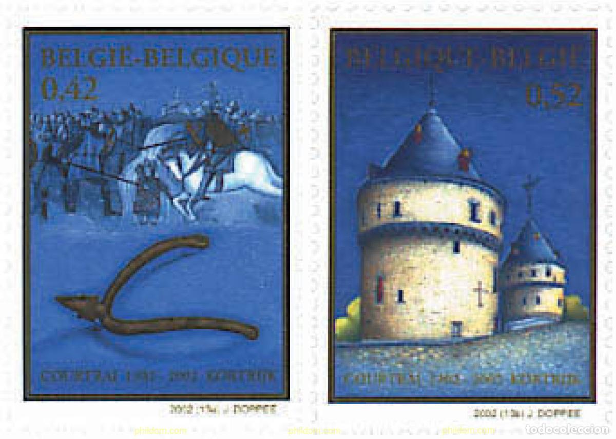 Sellos: 88004 MNH BELGICA 2002 700 ANIVERSARIO DE LA BATALLA DE LAS ESPUELAS DE ORO