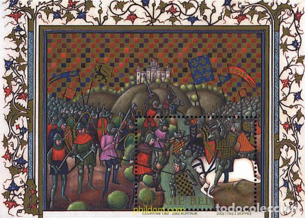 Sellos: 88005 MNH BELGICA 2002 700 ANIVERSARIO DE LA BATALLA DE LAS ESPUELAS DE ORO