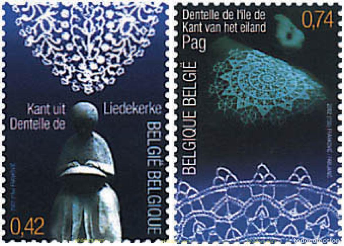 Sellos: 88007 MNH BELGICA 2002 ENCAJES