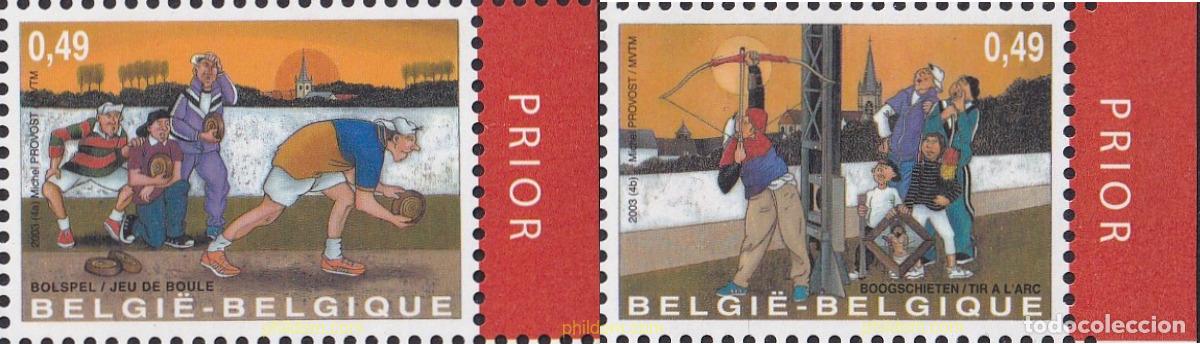 Sellos: 114597 MNH BELGICA 2003 DEPORTES POPULARES