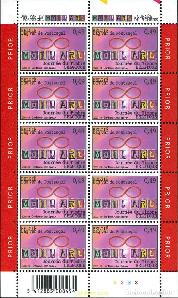 Timbres: 123498 MNH BELGICA 2003 DIA DEL SELLO