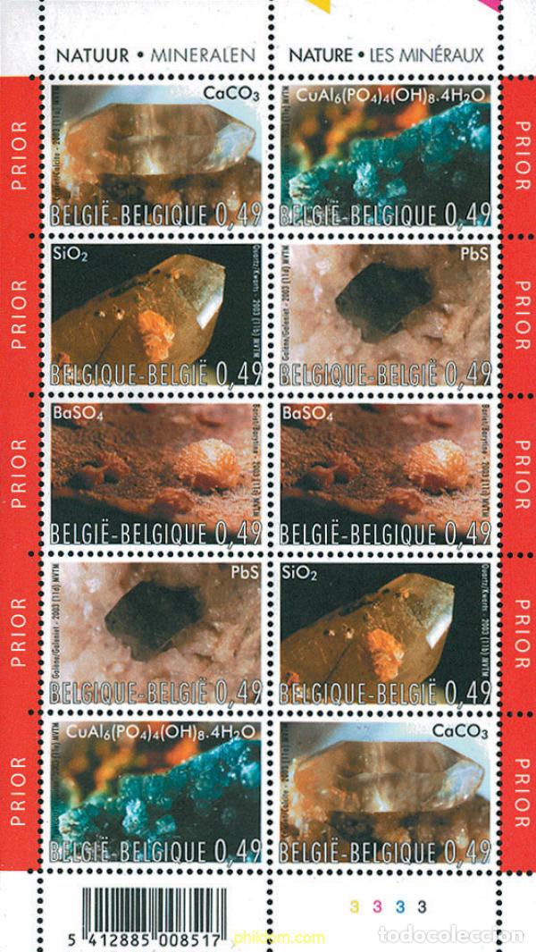 Sellos: 127376 MNH BELGICA 2003 MINERALES