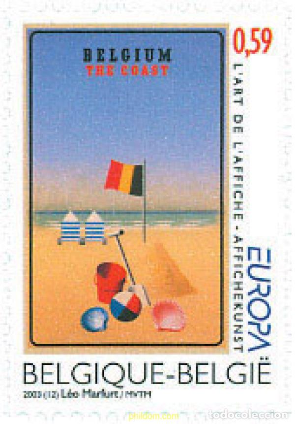Sellos: 127481 MNH BELGICA 2003 EUROPA CEPT. ARTE DEL CARTEL