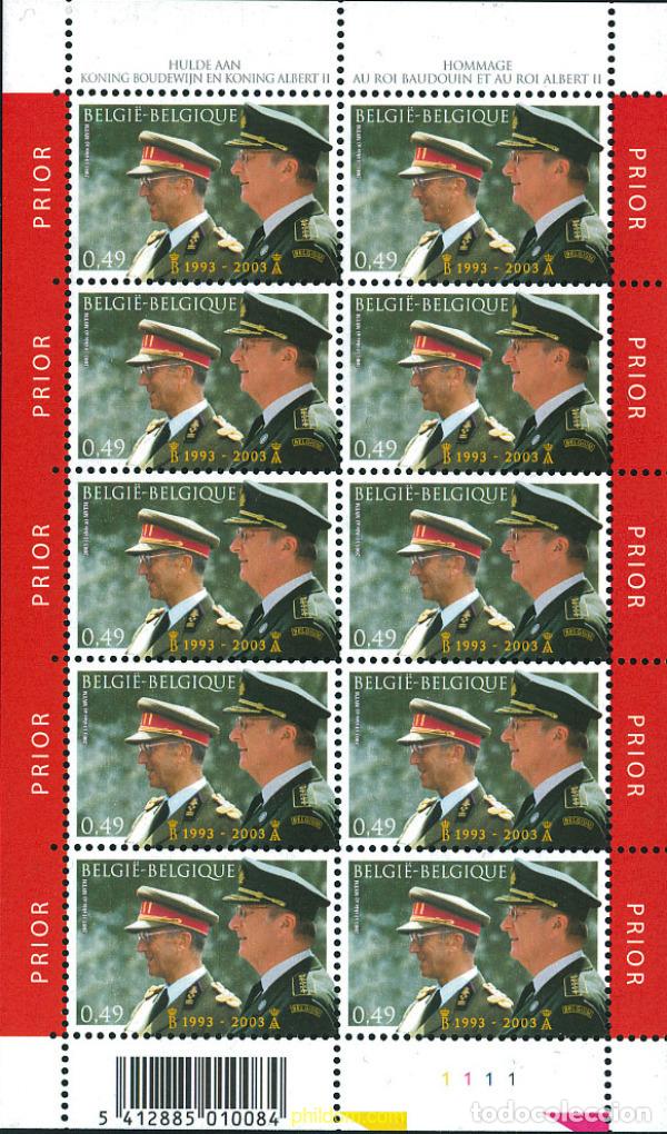 Sellos: 131433 MNH BELGICA 2003 HOMENAJE A LOS REYES BALDUINO Y ALBERTO II