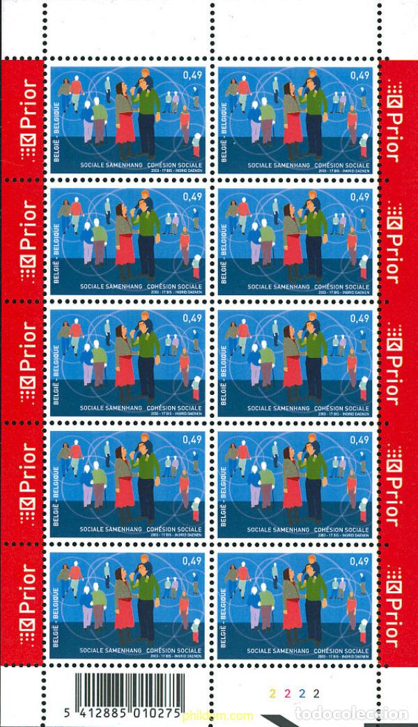 Sellos: 131466 MNH BELGICA 2003 COHESION SOCIAL