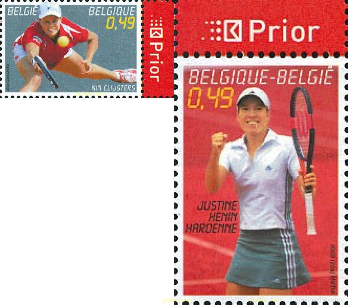 Sellos: 131476 MNH BELGICA 2003 TENIS.JUSTINE HENIN HARDENNE
