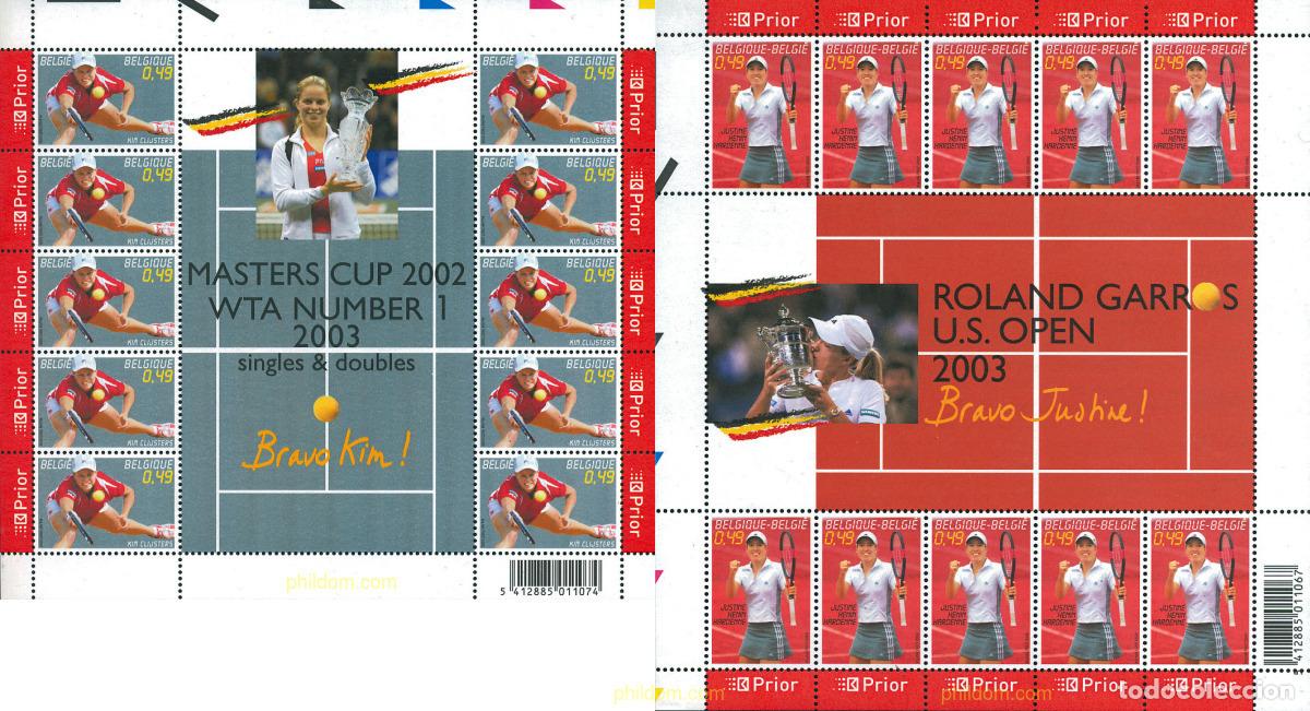 Sellos: 131477 MNH BELGICA 2003 TENIS.JUSTINE HENIN HARDENNE