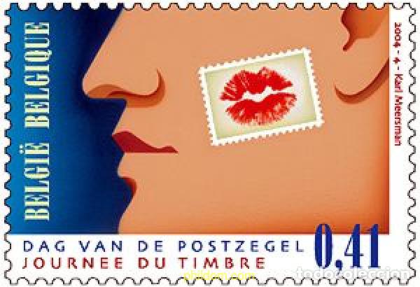 Sellos: 139528 MNH BELGICA 2004 DIA DEL SELLO