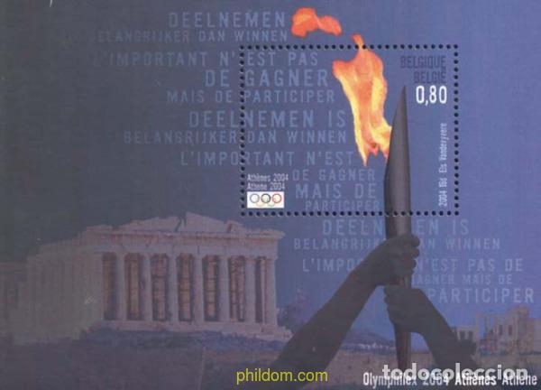 Sellos: 139899 MNH BELGICA 2004 28 JUEGOS OLIMPICOS DE VERANO ATENAS 2004