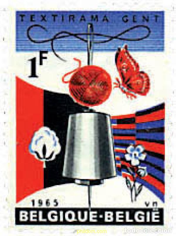 Sellos: 97114 MNH BELGICA 1965 8 SALON TEXTIL EN GANTE
