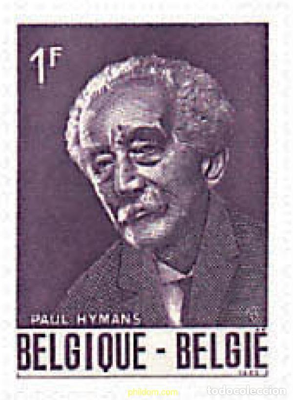 Sellos: 83973 MNH BELGICA 1965 CENTENARIO DEL NACIMIENTO DE PAUL HYMANS