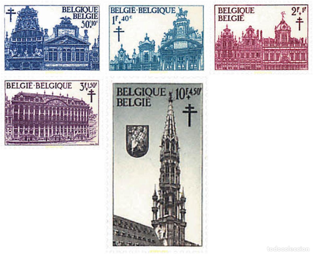 Sellos: 84231 MNH BELGICA 1965 ANTITUBERCULOSIS. GRAN PLAZA DE BRUSELAS