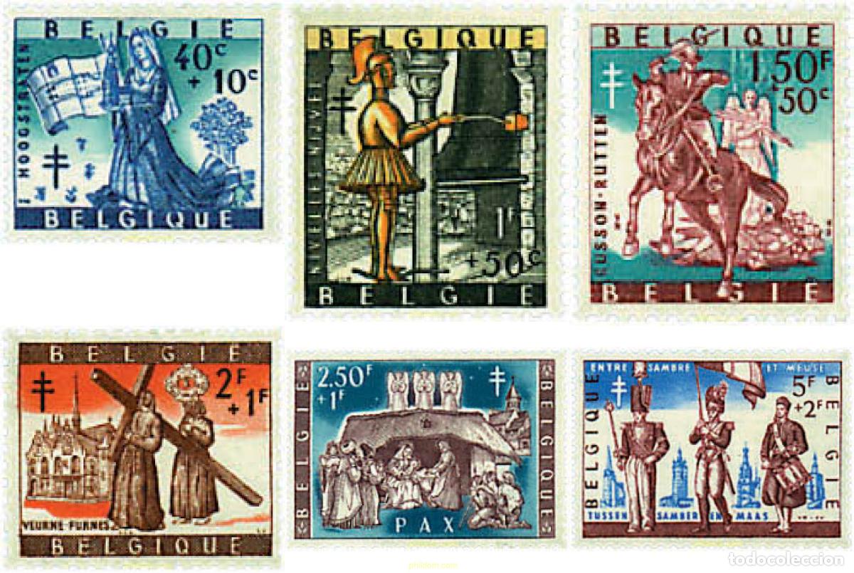 Sellos: 791560 MNH BELGICA 1958 ANTITUBERCULOSIS. LEYENDAS Y COSTUMBRES