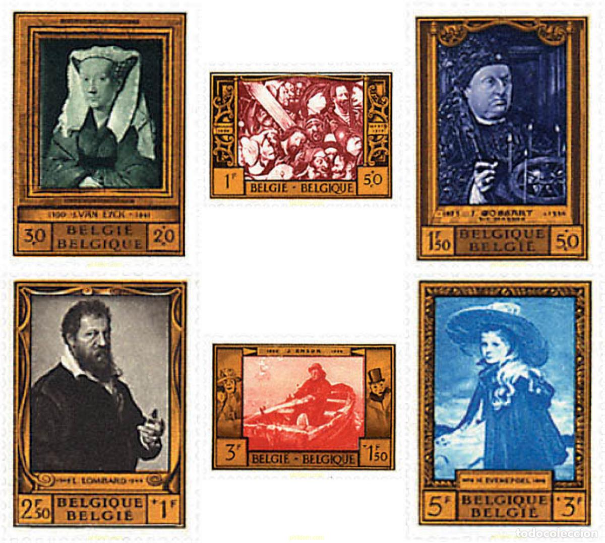 Sellos: 84109 MNH BELGICA 1958 PRO OBRAS CULTURALES. PINTURAS