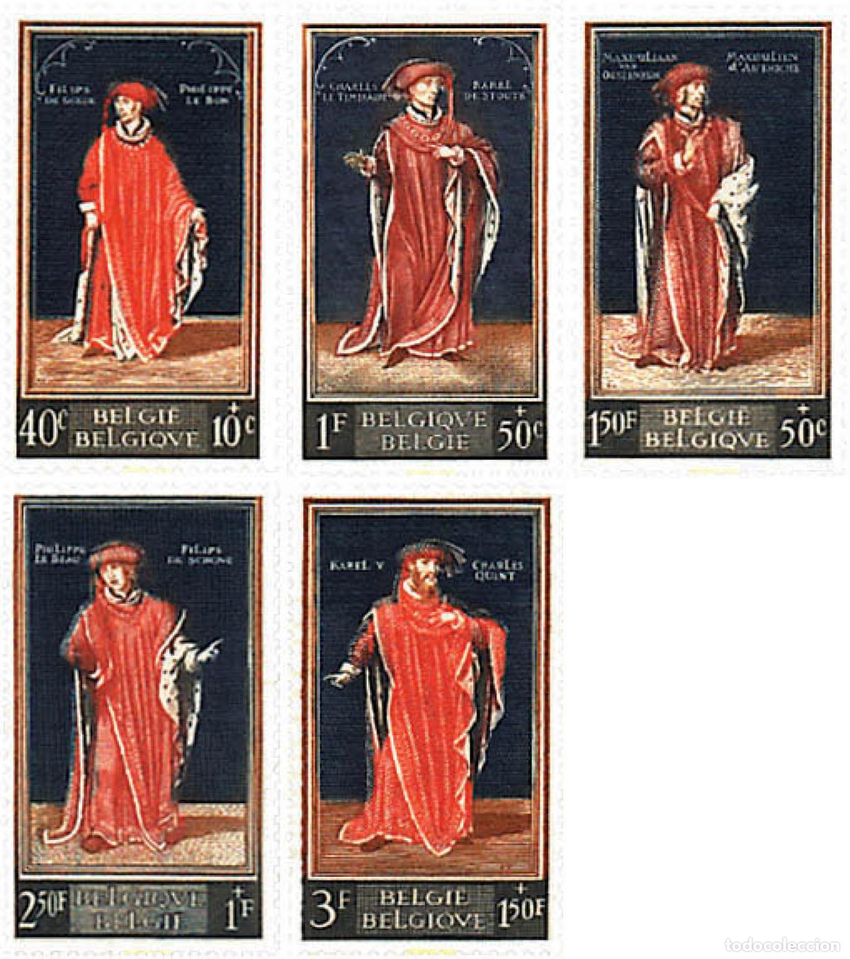 Sellos: 791559 MNH BELGICA 1959 PRO OBRAS CULTURALES. 400 ANIVERSARIO DE LA BIBLIOTECA REAL DE BRUSELAS