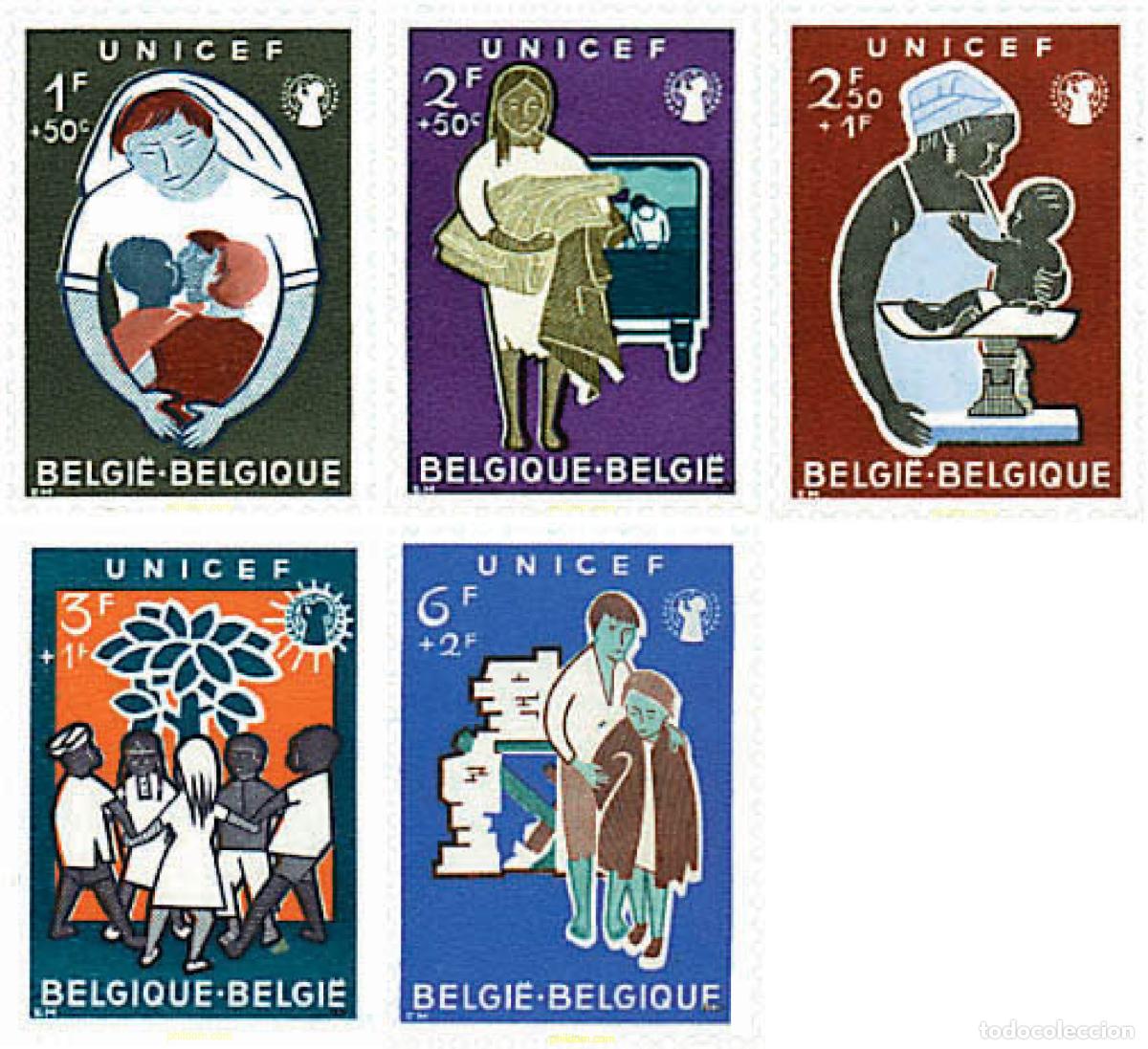 Sellos: 791561 MNH BELGICA 1960 PRO UNICEF