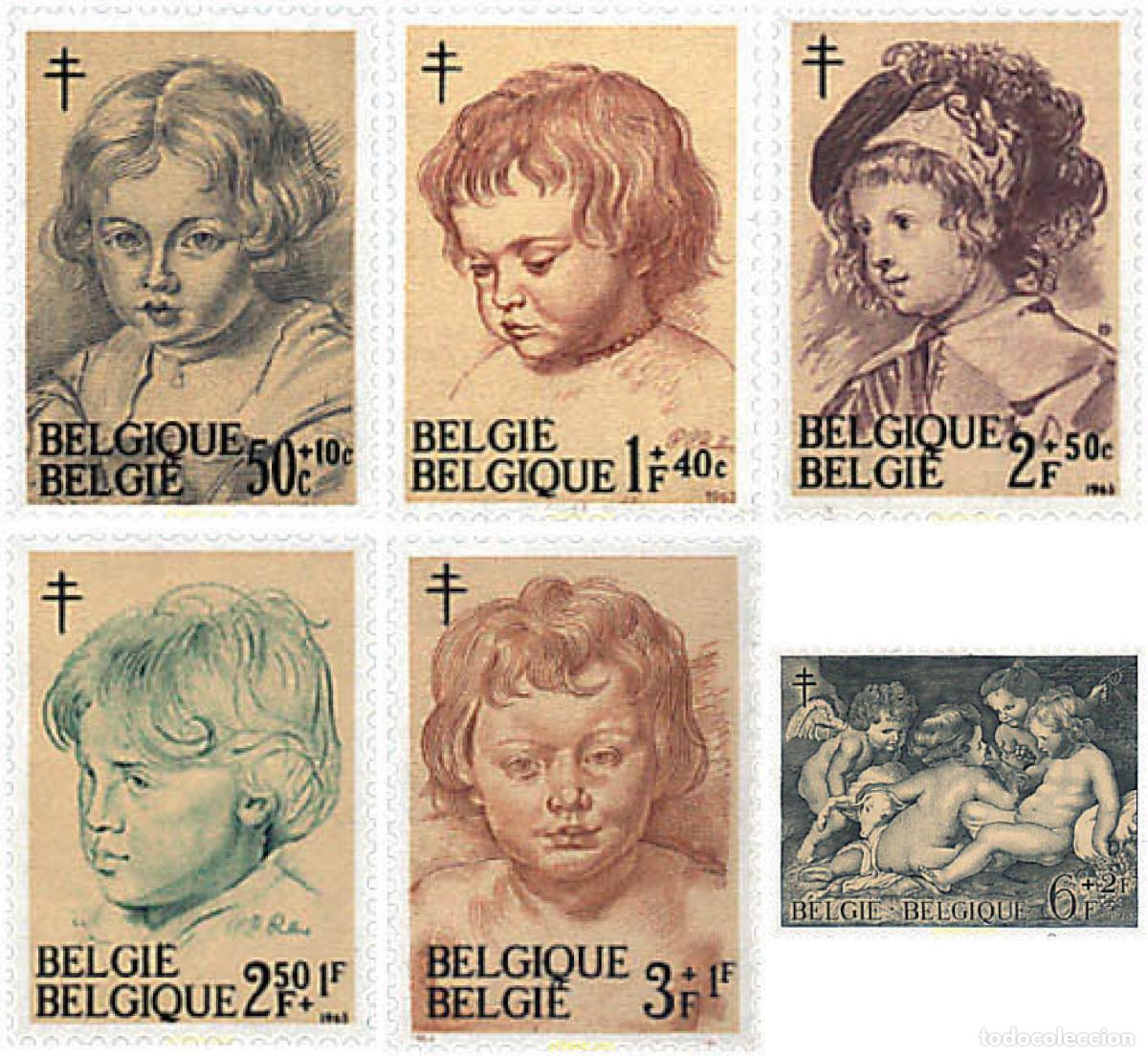 Sellos: 84217 MNH BELGICA 1963 ANTITUBERCULOSIS. PINTURAS DE P.P. RUBENS